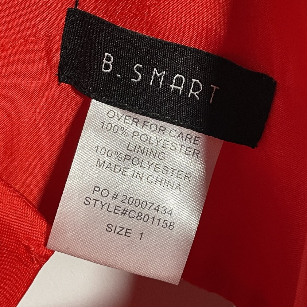 B. Smart Gown Red Women's Dress Butterflies Strap Back Corset Maxi Size 1 NWT - Picture 4 of 10